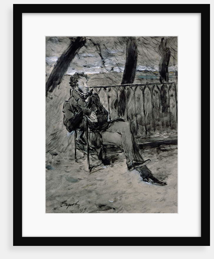 Alexander Pushkin in a Park, 1899 by Valentin Aleksandrovich Serov