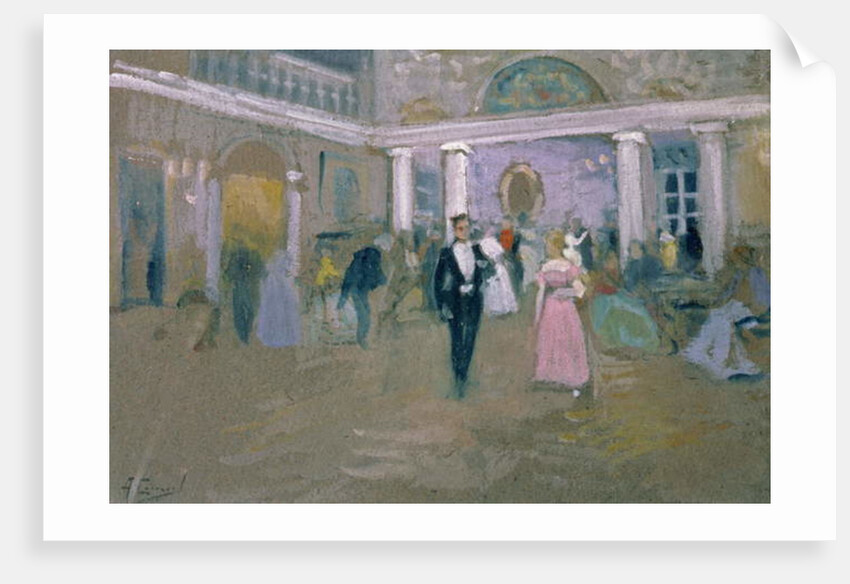 Ball at Larins, an illustration for 'Eugene Onegin', by Alexander Pushkin, 1911 by Alexei Steipanovitch Stepanov