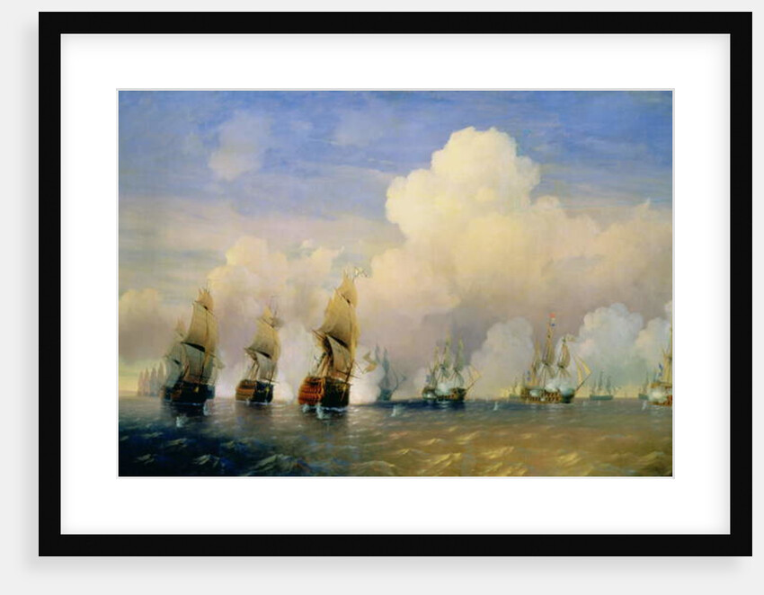 The Russo-Swedish Sea War near Kronstadt in 1790 by Aleksei Petrovich Bogolyubov