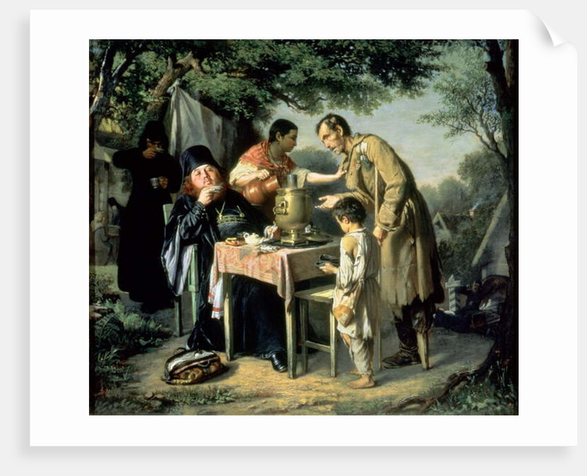 Tea Drinking in Mytishchi, near Moscow, 1862 by Vasili Grigorevich Perov