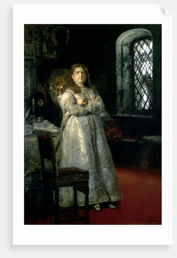 Tsarevna Sophia Alexeevna in the Novodevitchy Convent, 1879 by Ilya Efimovich Repin
