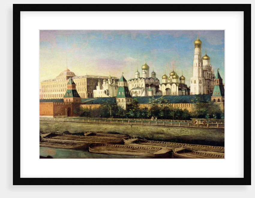 View of the Moscow Kremlin from the Embankment by Nikolai Ivanov Podklutchnikov