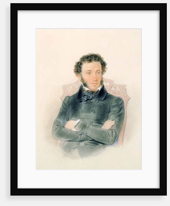 Portrait of Alexander Pushkin 1836 by Piotr Ivanovich Sokolov
