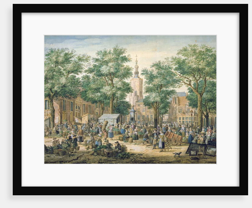 Market in The Hague, 1769 by Paulus Constantin La Fargue