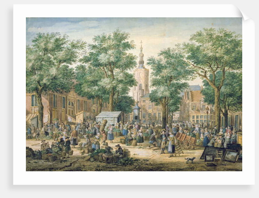 Market in The Hague, 1769 by Paulus Constantin La Fargue