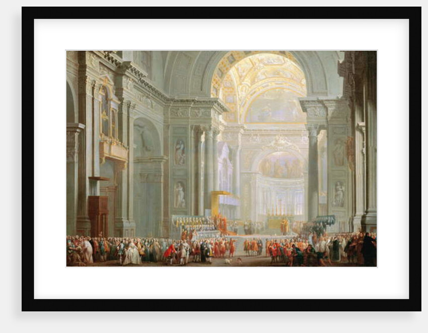Interior of a St. Peter's, Rome by Giovanni Paolo Pannini or Panini
