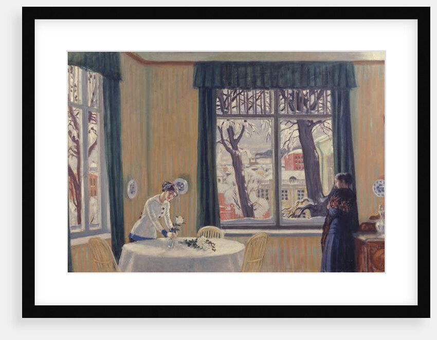 In the Room. Winter, 1915 by Boris Mikhailovich Kustodiev