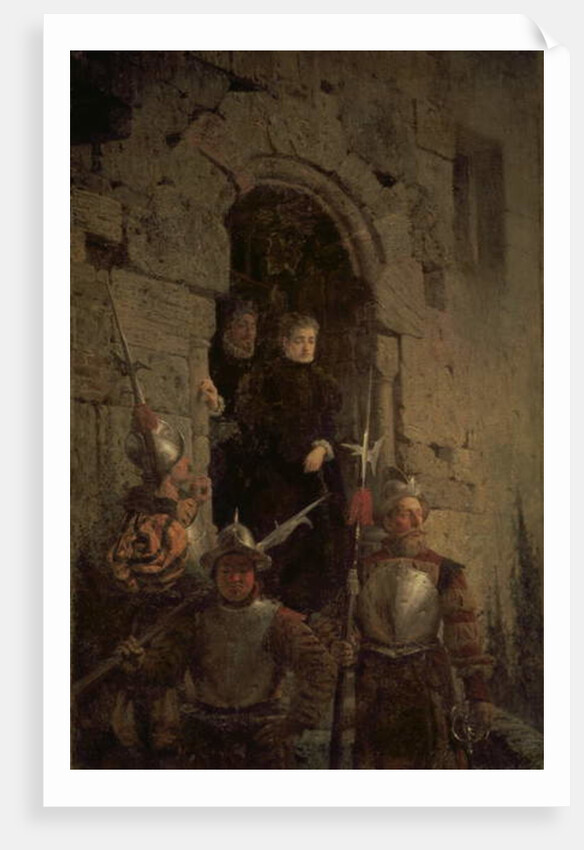 Arrest of the Huguenot Jacqueline de Montbel d'Etremont 1875 by Vasilij Dmitrievich Polenov