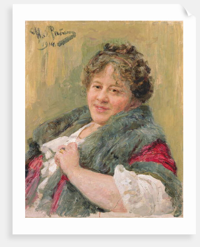 Portrait of Tatiana Olga Shchepkina-Kupernik 1914 by Ilya Efimovich Repin