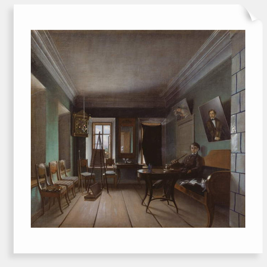 Interior of Bykov's House, 1850s by Grigory Vasilievich Yurov