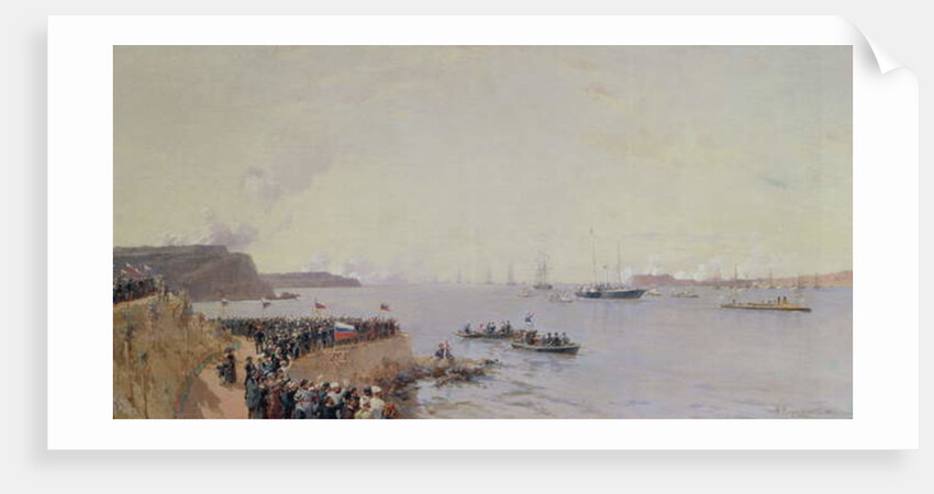 Arrival of Emperor Alexander III at Sevastopol, 1887 by Aleksandr Karlovich Beggrov