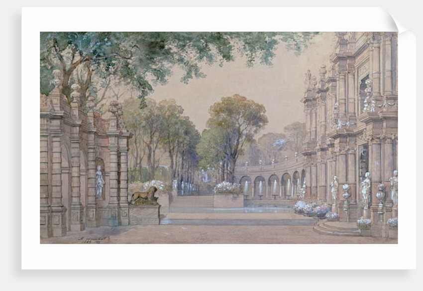 Sketch for Tchaikovsky's Ballet, 'Sleeping Beauty', 1889 by Matvey Andreyevich Shishkov