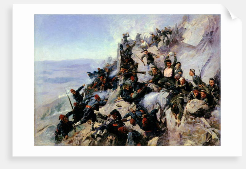 The Defence of the 'Eagle Aerie' on the Shipka in 1877, 1893 by Andrei Nikolaevich Popov