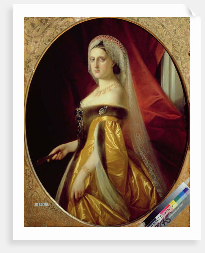 Portrait of Grand Duchess Maria Nikolaevna President of the St. Petersburg Art Academy by School Russian