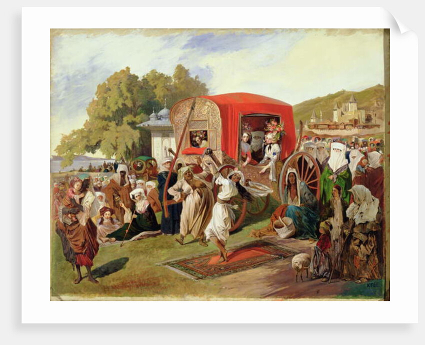 Outdoor Fete in Turkey, c.1830-60 by Grigori Grigorevich Gagarin