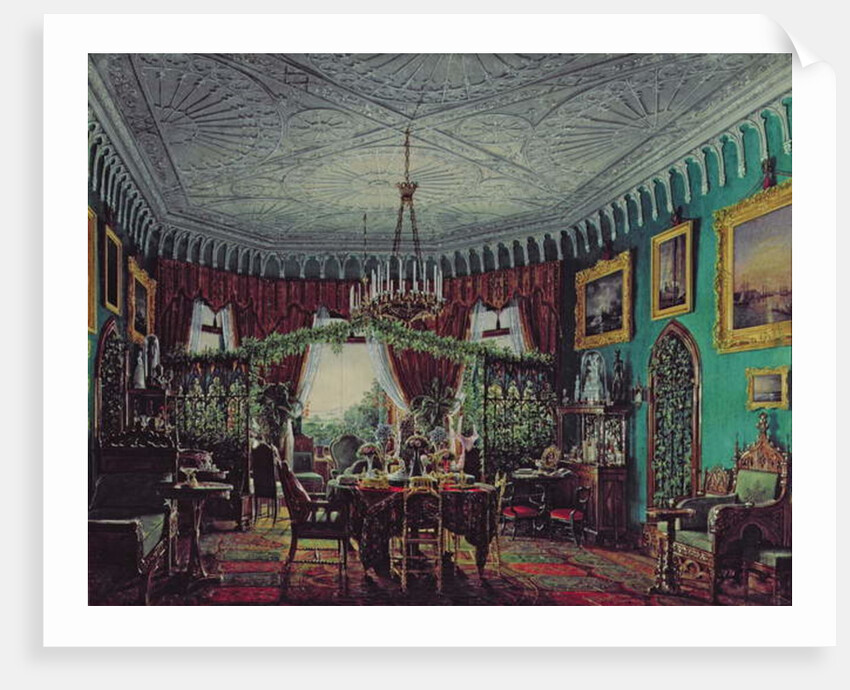 Drawing Room of Empress Alexandra Feodorovna 1850s by Eduard Hau