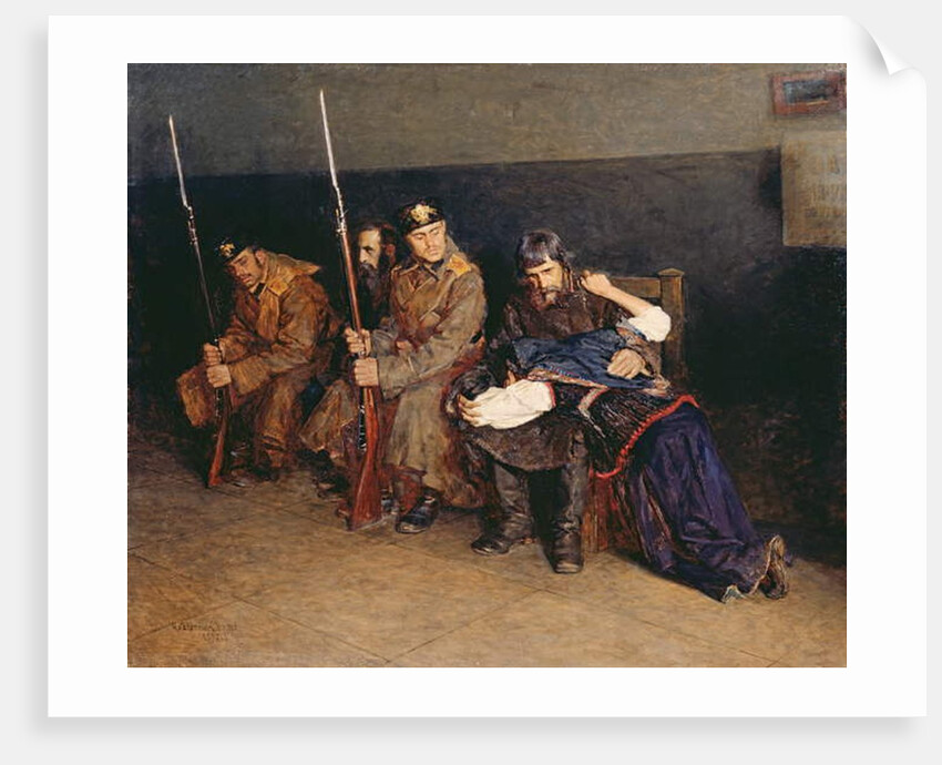 In the Corridor of the District Court, 1897 by Nikolaj Alekseevich Kasatkin