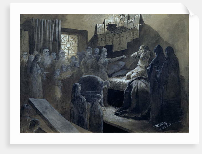 Ivan IV the Terrible Visited by the Ghosts of Those He Murdered by Baron Mikhail Petrovich Klodt von Jurgensburg