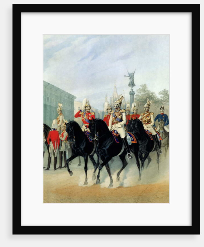 Emperor Nicholas I and Grand Duke Alexander in St. Petersburg, 1843 by Karl Karlovich Piratsky