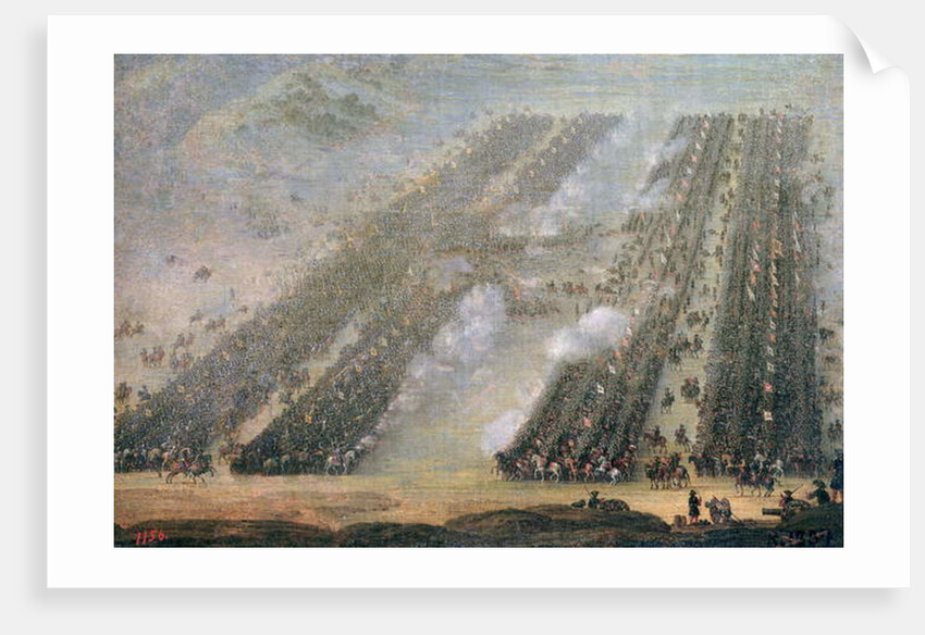 The Battle of Poltava, 1750 by School Russian