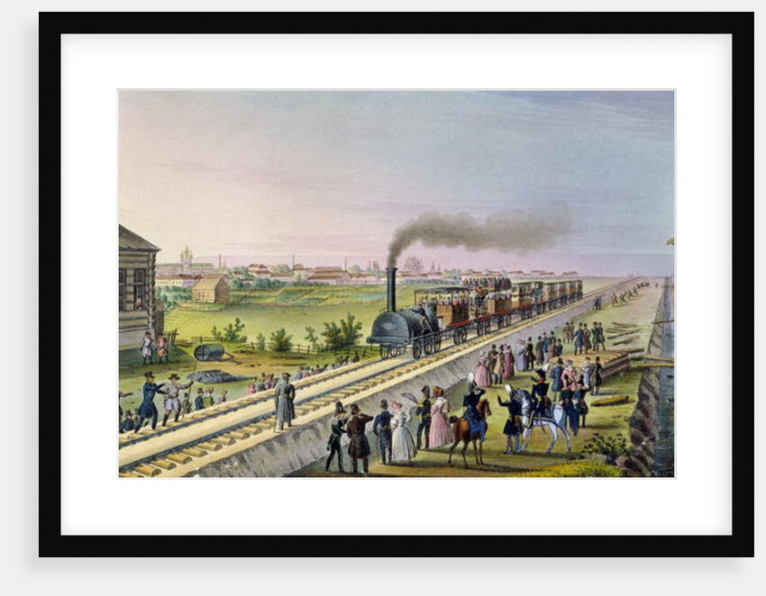 Opening of the First Railway Line from Tsarskoe Selo to Pavlovsk in 1837 by School Russian