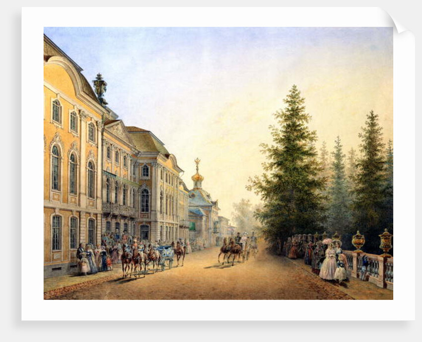 Court Departure at the Main Entrance of the Great Palace, 1852 by Vasili Semenovich Sadovnikov