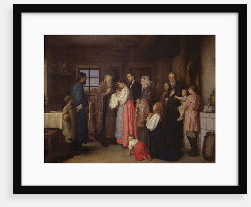 The Christening, 1873 by Akim Egorovich Karneev