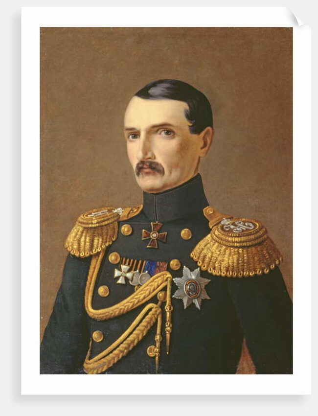 Portrait of Admiral V.A. Kornilov, Hero of Crimea by A.F. Permyakov
