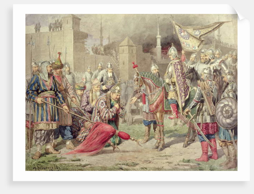 Tsar Ivan IV Vasilyevich the Terrible conquering Kazan, 1880 by Aleksei Danilovich Kivshenko