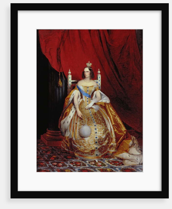 Portrait of Alexandra Fyodorovna wife of Tsar Nikolai I by Carl Timoleon von Neff