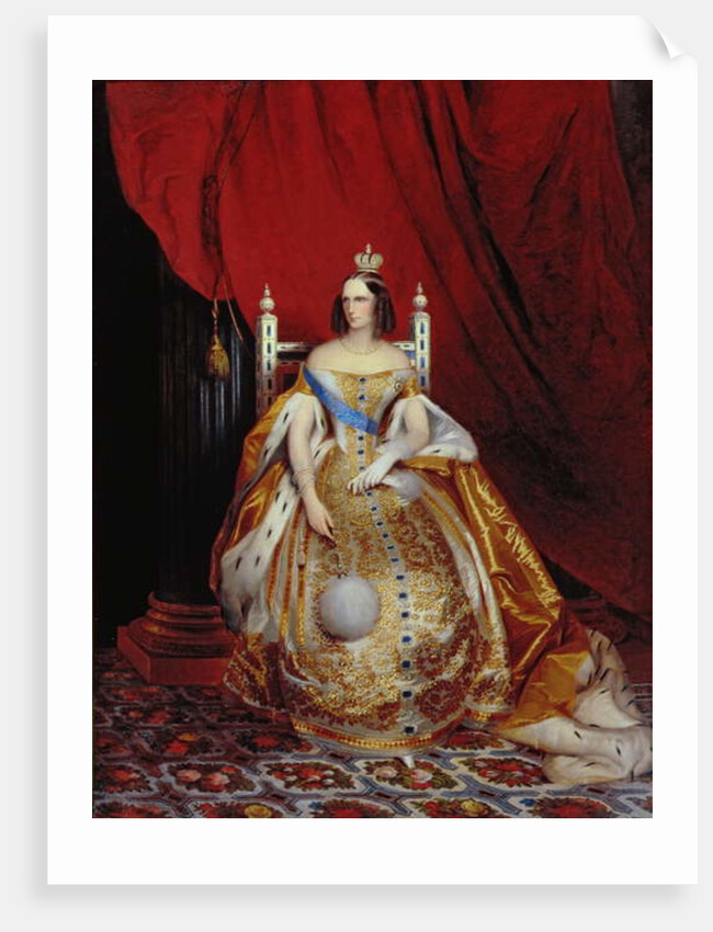 Portrait of Alexandra Fyodorovna wife of Tsar Nikolai I by Carl Timoleon von Neff