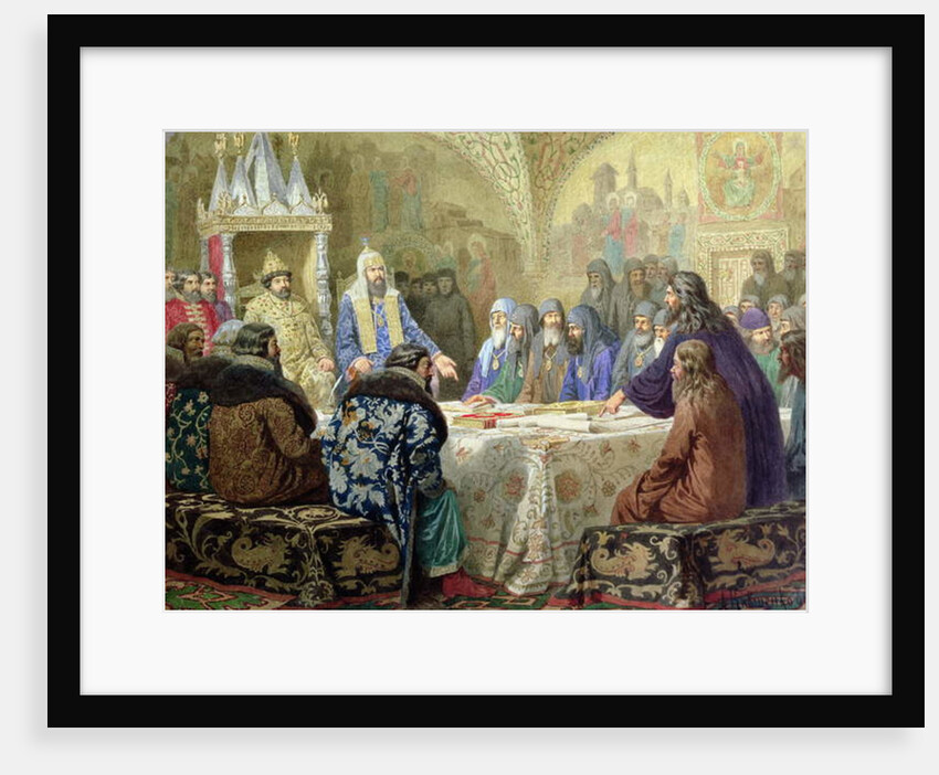 Council in 1634: The Beginning of Church Dissidence in Russia, 1880 by Aleksei Danilovich Kivshenko