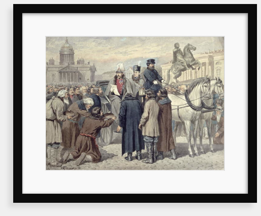 Emperor Alexander II proclaiming the Emancipation Reform of 1861, 1880 by Aleksei Danilovich Kivshenko
