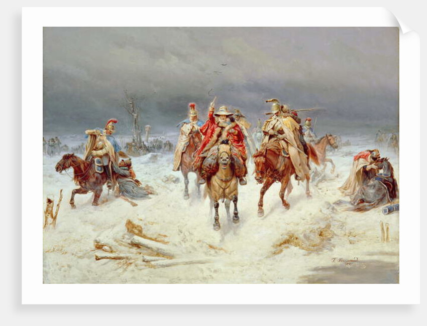 French Forces Crossing the River Berezina in November 1812, 1891 by Bogdan Willewalde