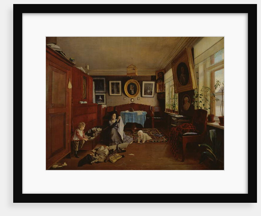 Interior, 1879 by Aleksei Alekseevich Bobrov