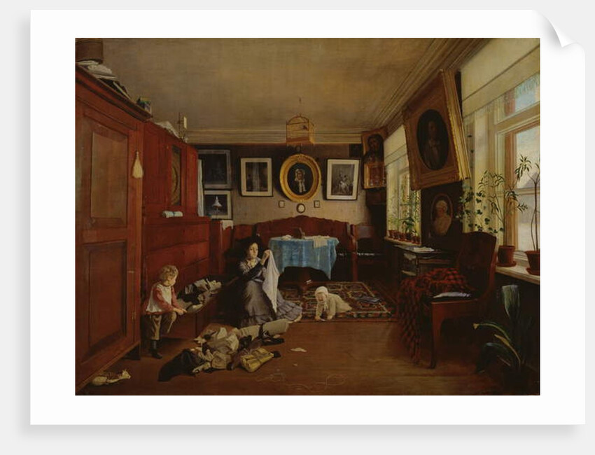 Interior, 1879 by Aleksei Alekseevich Bobrov