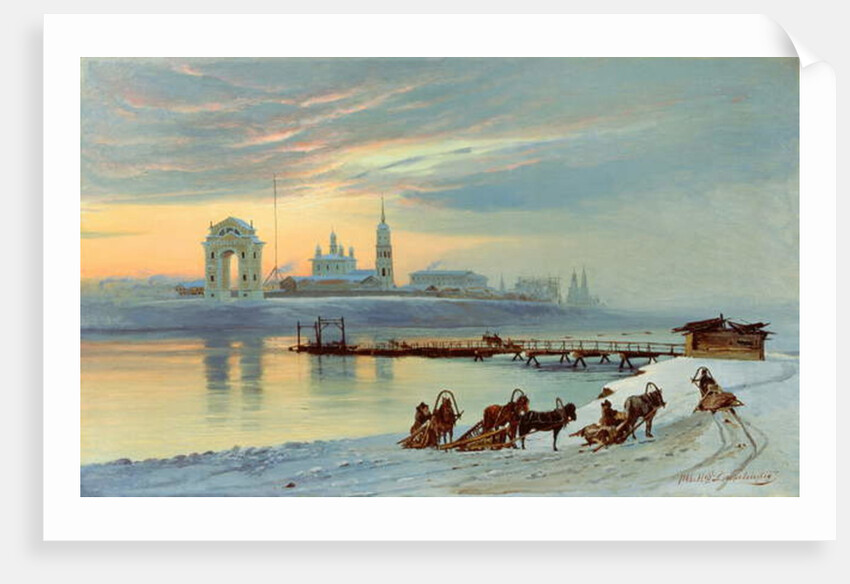 The Angara Embankment in Irkutsk, 1886 by Nikolai Florianovich Dobrovolsky