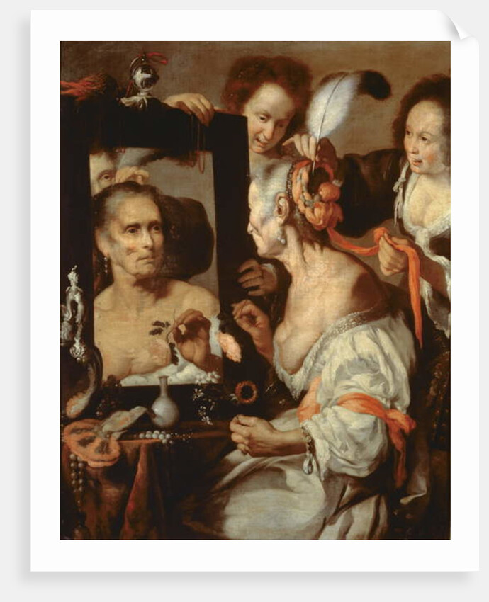 Old Coquette by Bernardo Strozzi