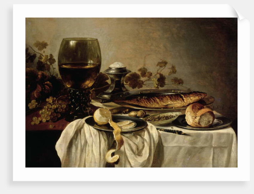 Breakfast, 1646 by Pieter Claesz