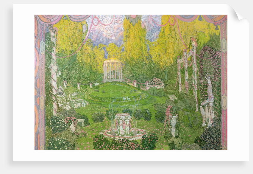 Stage design for opera 'Orpheo ed Euridice' by Christoph Gluck 1911 by Aleksandr Jakovlevic Golovin