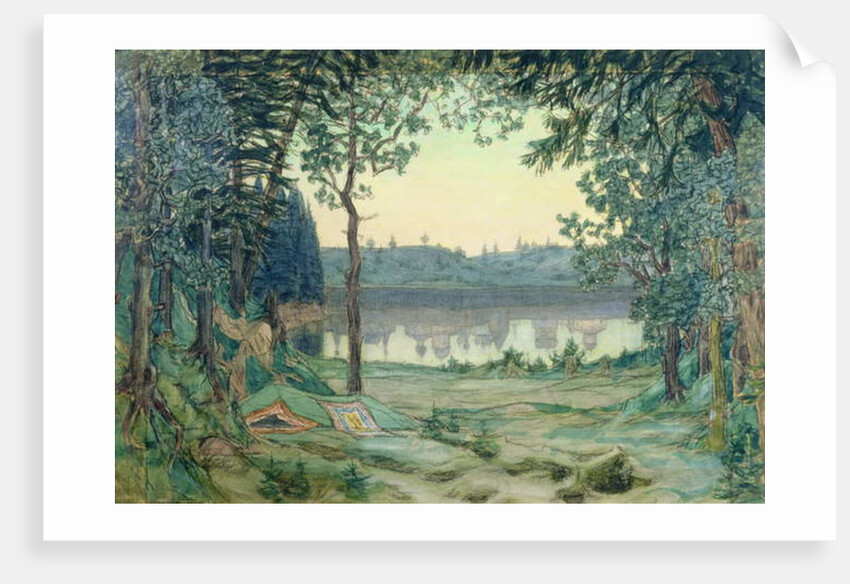 Stage design for Rimsky-Korsakov's 'Legend of the Invisble Town Kitezh', 1907 by Victor Mikhailovich Vasnetsov