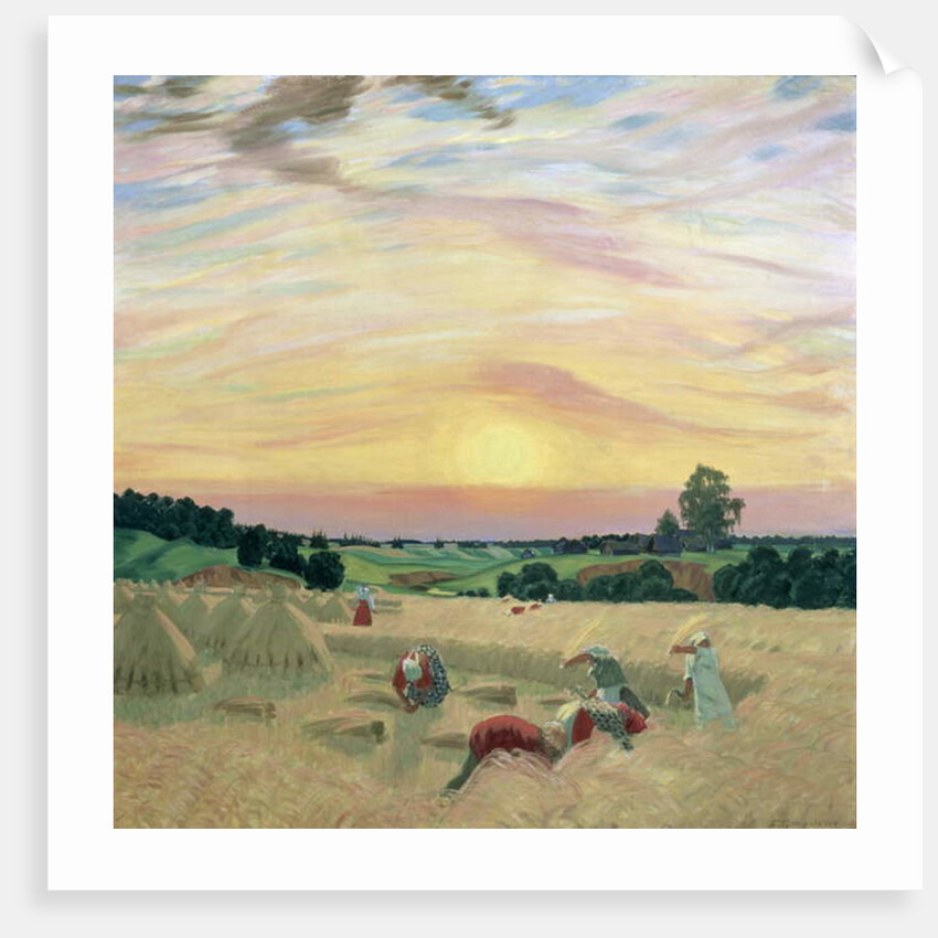 The Harvest, 1914 by Boris Mikhailovich Kustodiev