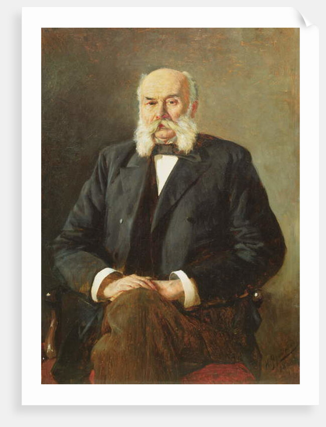 Portrait of Ivan Gontcharov, 1888 by Nikolai Aleksandrovich Yaroshenko