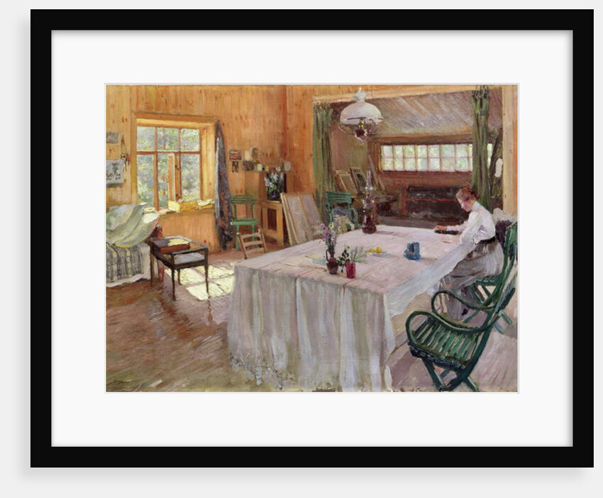 In the House of the Artist Konstantin Korovin 1907 by Sergei Arsenevich Vinogradov