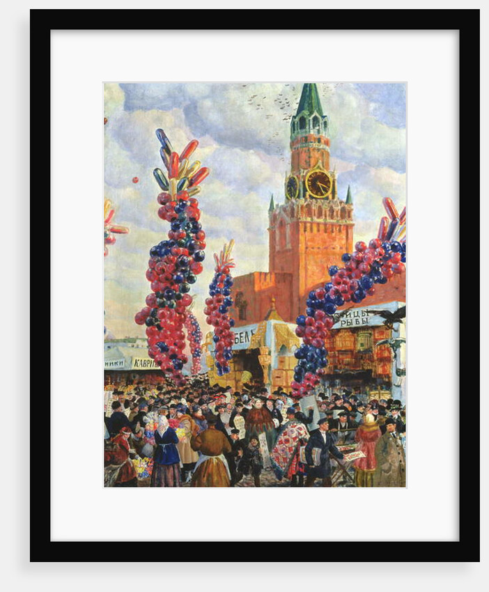 Easter Market at the Moscow Kremlin, 1917 by Boris Mikhailovich Kustodiev