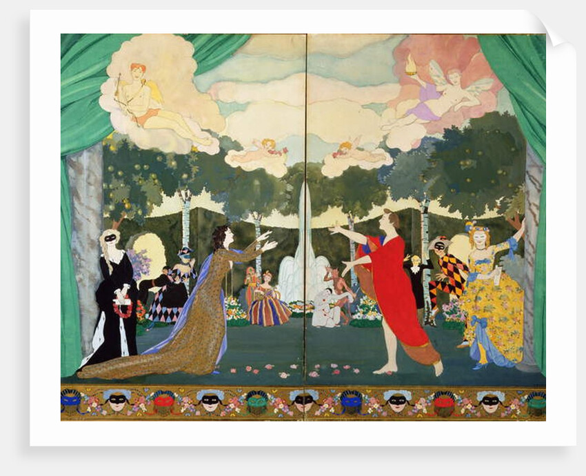 Curtain Design for the 'Free Theatre' in Moscow, 1913 by Konstantin Andreevic Somov