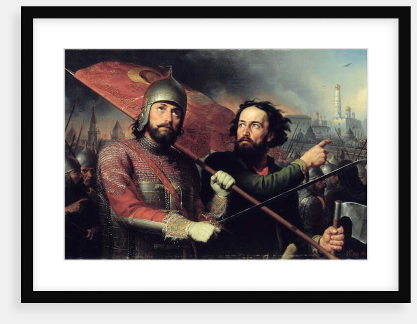 The National Uprising of Kuzma Minin and Count Dmitry Pozharsky 1850 by Michail Ivanovich Skotti