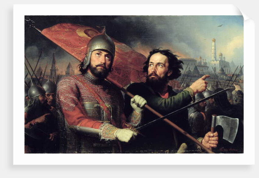 The National Uprising of Kuzma Minin and Count Dmitry Pozharsky 1850 by Michail Ivanovich Skotti