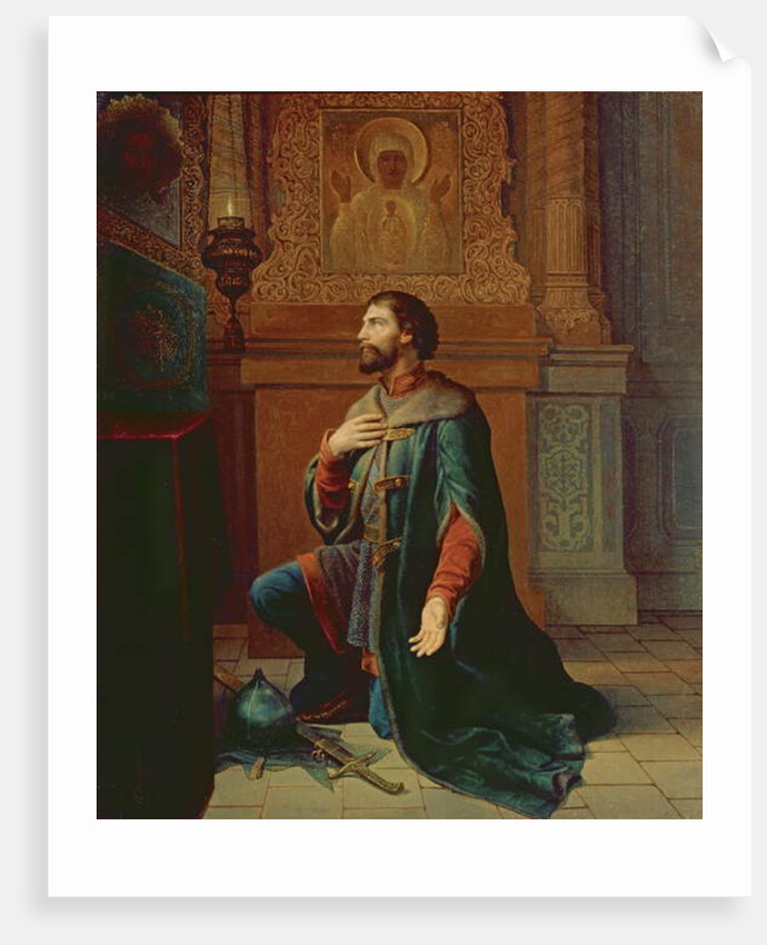 A Boyar before the Campaign, 1871 by Petr Mikhailovich Shamshin