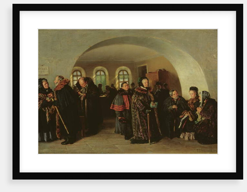 The Treasury at the Pension Day, 1876 by Vladimir Egorovic Makovsky